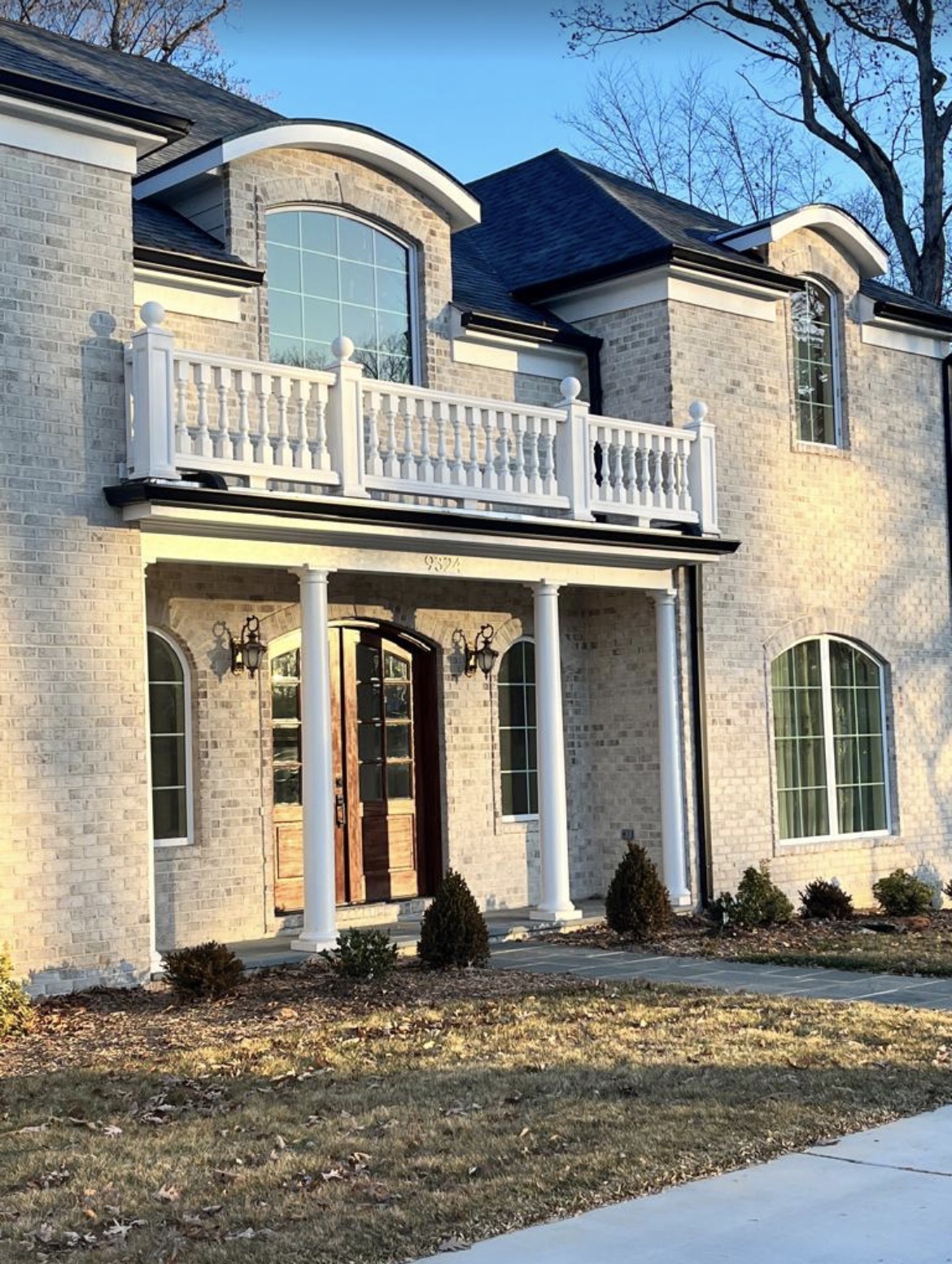 Home exterior with roofline and gutters