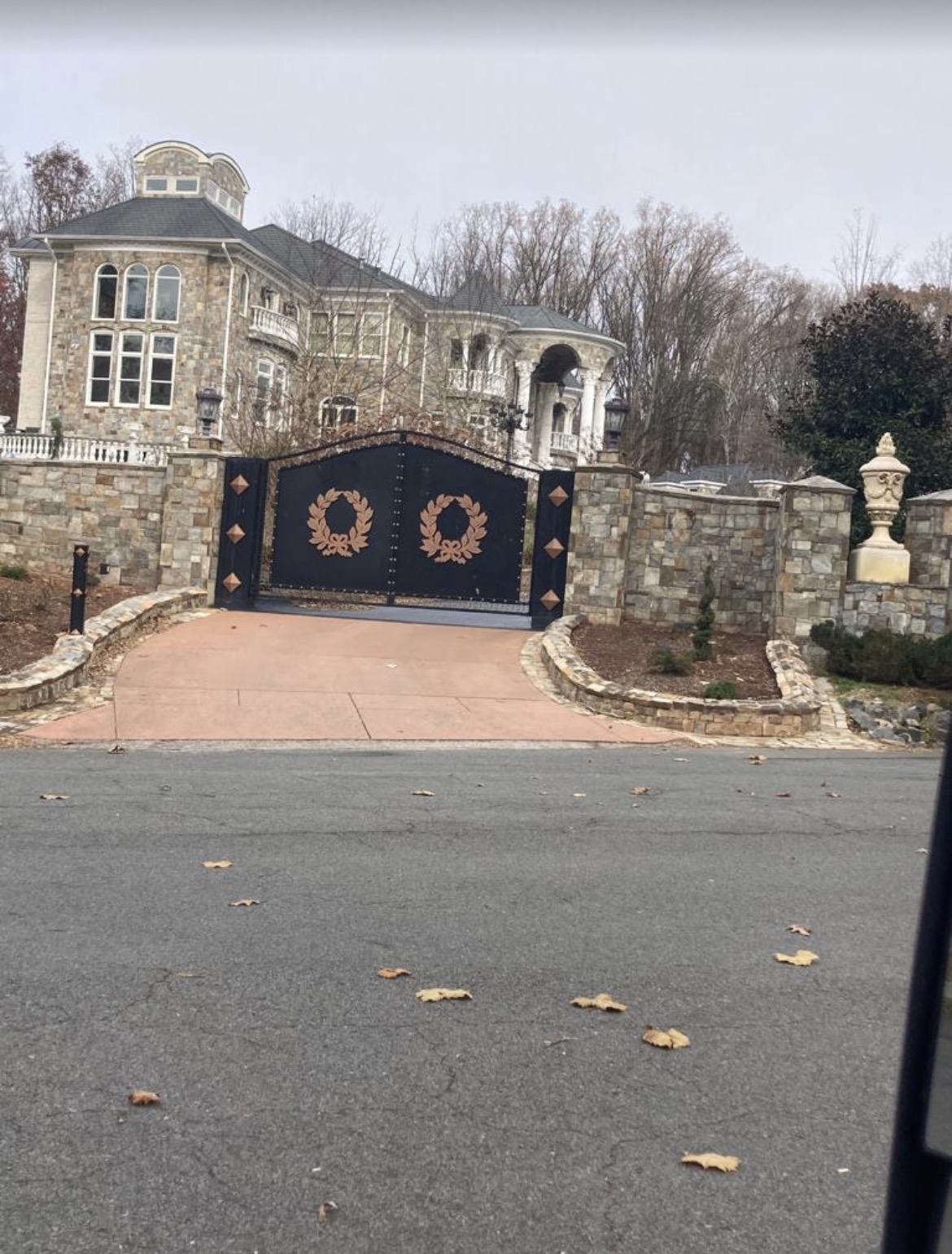 Stone estate entrance and wall project